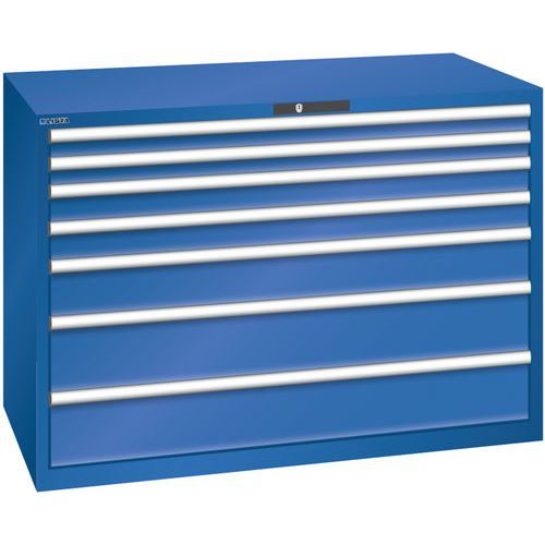 Ladekast 78x36E (bxdxh) 1431x725x1000 mm, Max. belasting: 200 kg, Totale hoogte: 1000 mm, Aantal laden: 7