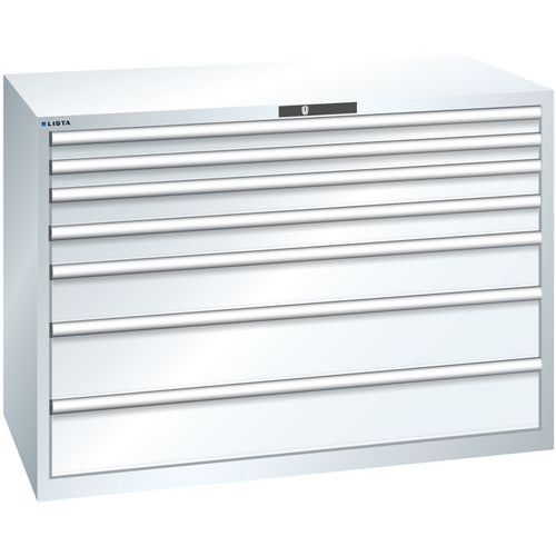Ladekast 78x36E (bxdxh) 1431x725x1000 mm, Max. belasting: 200 kg, Totale hoogte: 1000 mm, Aantal laden: 7
