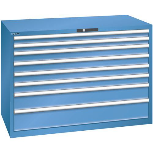 Ladekast 78x36E (bxdxh) 1431x725x1000 mm, Max. belasting: 75 kg, Totale hoogte: 1000 mm, Aantal laden: 8
