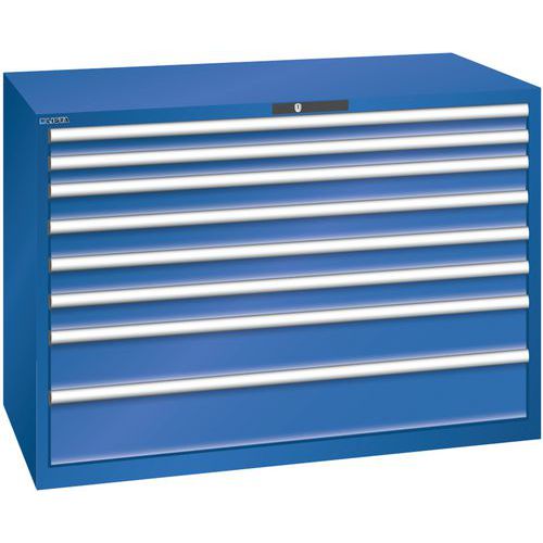 Ladekast 78x36E (bxdxh) 1431x725x1000 mm, Max. belasting: 75 kg, Totale hoogte: 1000 mm, Aantal laden: 8