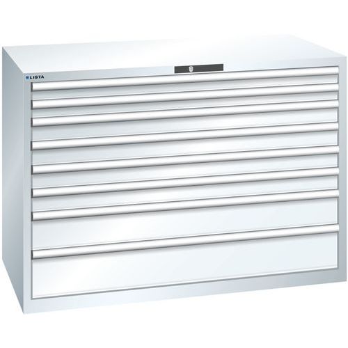 Ladekast 78x36E (bxdxh) 1431x725x1000 mm, Max. belasting: 75 kg, Totale hoogte: 1000 mm, Aantal laden: 8