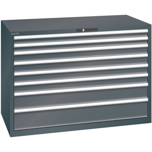 Ladekast 78x36E (bxdxh) 1431x725x1000 mm, Max. belasting: 200 kg, Totale hoogte: 1000 mm, Aantal laden: 8