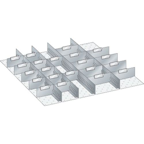 Kit matériel subdivision 36x36E (LxPxH) 612x612x50mm -Lista