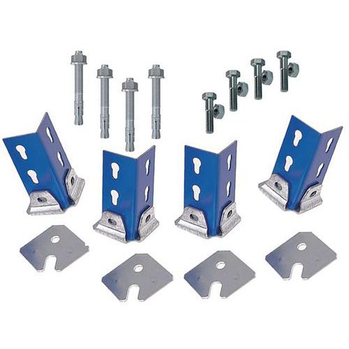 Kit de fixation au sol - platine simple Rapid 1 - Manutan Expert Kit de fixation au sol - platine simple Rapid 1 - Manutan Expert