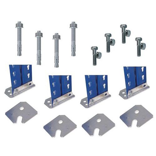 Kit de fixation au sol - double platine Rapid 1 - Manutan Expert Kit de fixation au sol - double platine Rapid 1 - Manutan Expert
