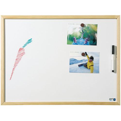 Whiteboard met houten profiel Whiteboard met houten profiel