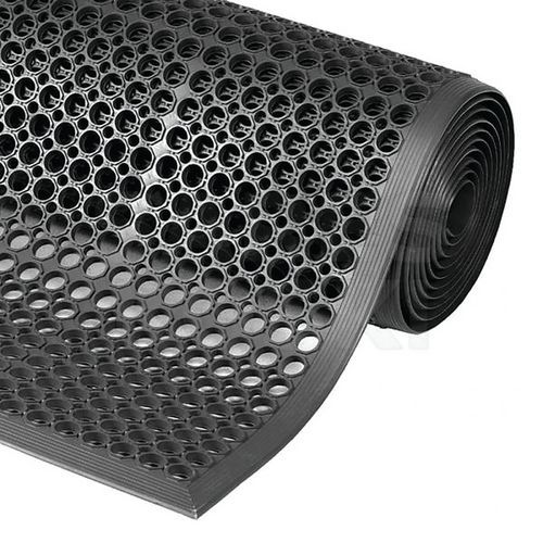 Multifunctioneel rubberen mat Sanitop zwart - op rol - Notrax Multifunctioneel rubberen mat Sanitop zwart - op rol - Notrax