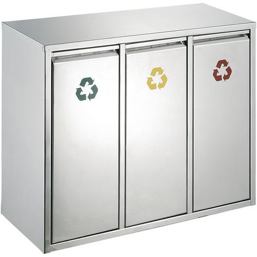 Poubelle tri sélectif 3x8L_V-Part Poubelle tri sélectif 3x8L_V-Part