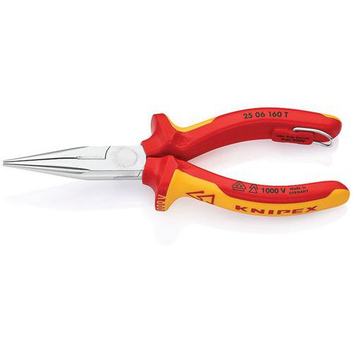 Pince demi-ronde avec tranchant - 25 06 160 T - Knipex Pince demi-ronde avec tranchant - 25 06 160 T - Knipex