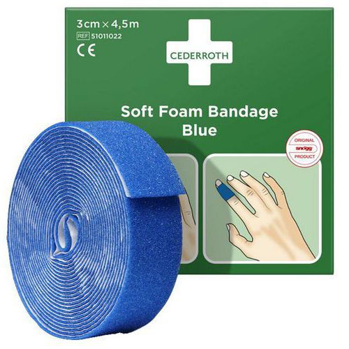 Bandage détectable en mousse souple - Cederroth Bandage détectable en mousse souple - Cederroth