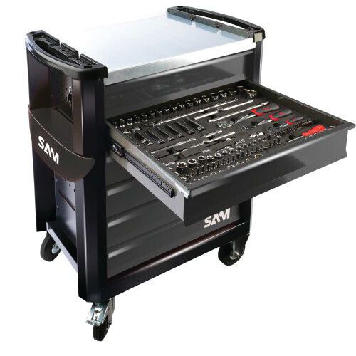 Servante 30 N - 6 tiroirs - grise - mécanique - 239 outils - Sam SAM Servante 30 N - 6 tiroirs - grise - mécanique - 239 outils - Sam SAM