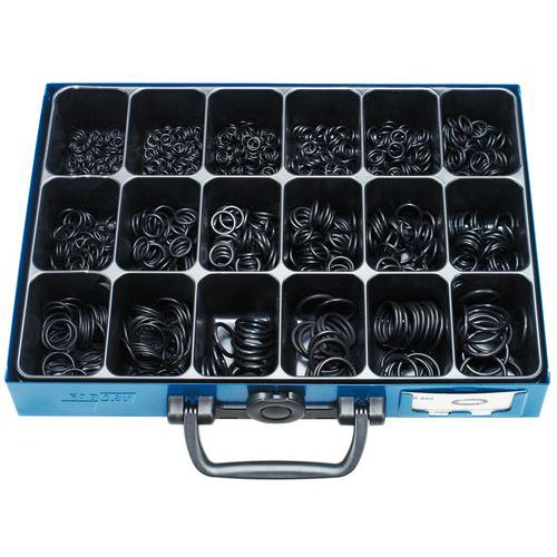 Assortimentsdoos met metrische O-ringen - 1075 stuks Assortimentsdoos met metrische O-ringen - 1075 stuks