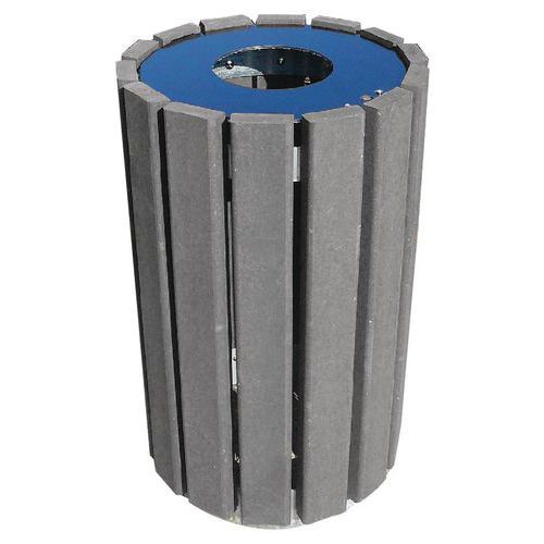 Poubelle Escapade ronde avec porte sac - 90 L
