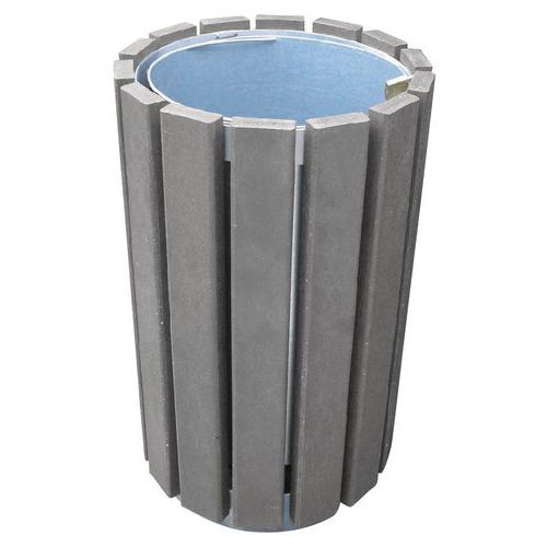 Afvalbak Escapade rond zonder deksel - Met hangslot - 70 l