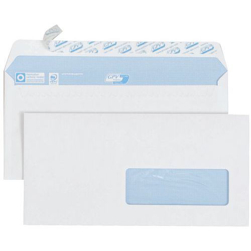 Envelop, wit met venster 90 g - doos van 500 Envelop, wit met venster 90 g - doos van 500