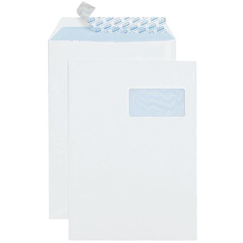 Vensterenvelop van wit velijnpapier, 90 g Vensterenvelop van wit velijnpapier, 90 g