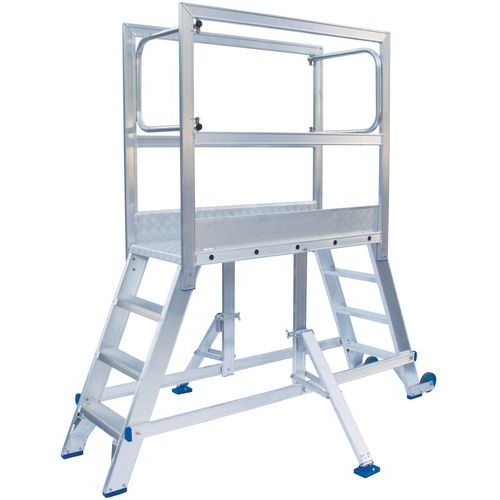 Platformtrap met loopbrug - 3 tot 7 treden Platformtrap met loopbrug - 3 tot 7 treden