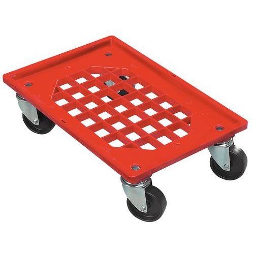 Plateau roulant porte bacs 600 x 400 en acier, 250 kg