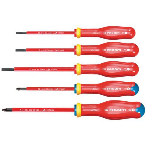 Set van geïsoleerde Protwist® schroevendraaiers ATD.JVE - 1000 V - Facom
