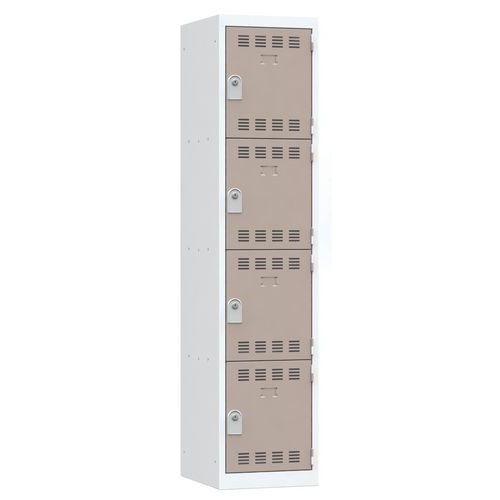 Meervaks garderobekast - 1 kolom - 2 vakken - Breedte 400mm