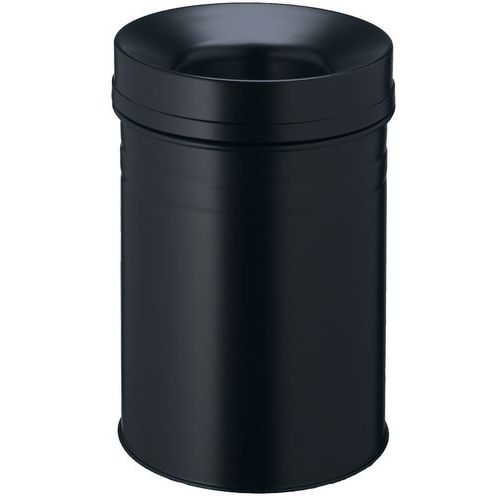 Afvalbak van metaal brandwerend - 15 l Afvalbak van metaal brandwerend - 15 l