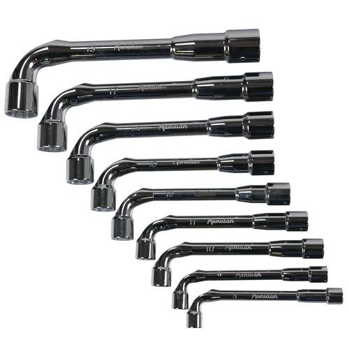 Jeu de 9 clés à pipe débouchées 6x12 pans - Manutan Expert Jeu de 9 clés à pipe débouchées 6x12 pans - Manutan Expert
