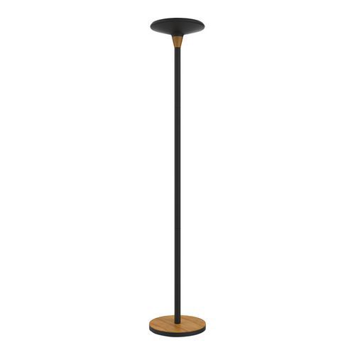 Vloerlamp Baly Bamboo, led lamp - zwart - Unilux Vloerlamp Baly Bamboo, led lamp - zwart - Unilux