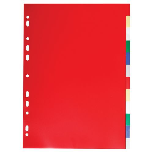 Tabblad 50 st soepele pp 12/100 12 tabs A4 Exacompta Tabblad 50 st soepele pp 12/100 12 tabs A4 Exacompta