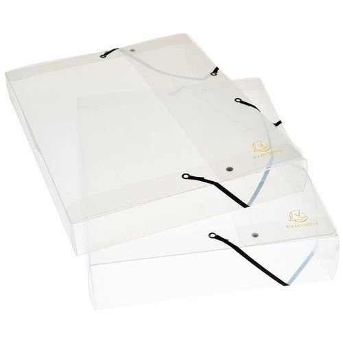 Boite de classement exabox dos 25mm polypropylène crystal A4 Boite de classement exabox dos 25mm polypropylène crystal A4