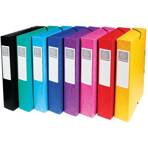 Boite de classement exabox dos 60mm carte lustrée - a4 Boite de classement exabox dos 60mm carte lustrée - a4