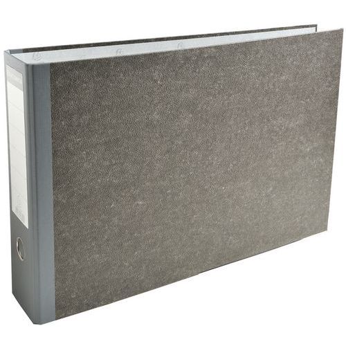 Ordner met hefboom marmer grijs, rug 80 mm A3 horizontaal - Exacompta Ordner met hefboom marmer grijs, rug 80 mm A3 horizontaal - Exacompta
