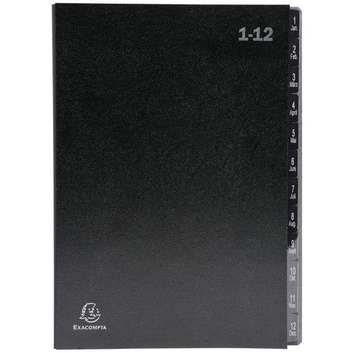 Trieur rigide économique ordonator 12 compartiments 24x34cm Trieur rigide économique ordonator 12 compartiments 24x34cm