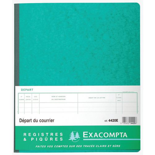 Piqûre 32x27cm départ du courrier 26 lignes 80 pages Piqûre 32x27cm départ du courrier 26 lignes 80 pages