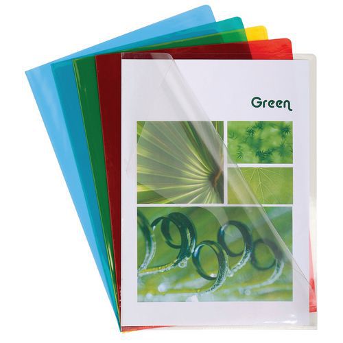 Sachet de 50 pochettes coin pvc haute résistance 13/100e A4 Sachet de 50 pochettes coin pvc haute résistance 13/100e A4
