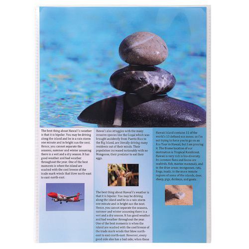 Sachet de 10 étuis de protection simples polypropylène A4 Sachet de 10 étuis de protection simples polypropylène A4