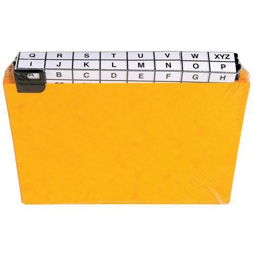 Paquet 24 guides alphabétiques à onglet pour fiche 148x210mm Paquet 24 guides alphabétiques à onglet pour fiche 148x210mm