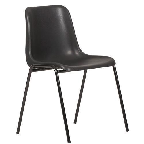 Chaises empilables noires Chaises empilables noires