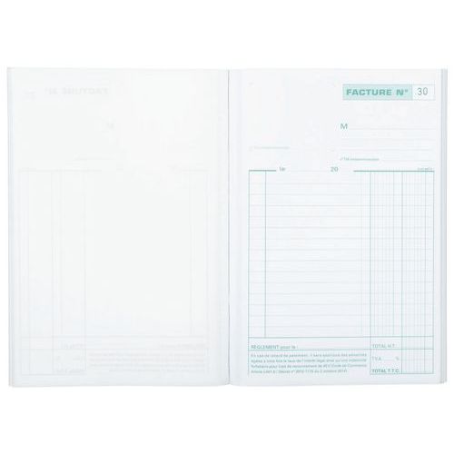 Factuur doorschrijfpapier 21x14,8cm 50 zelfkopiërend triple Factuur doorschrijfpapier 21x14,8cm 50 zelfkopiërend triple