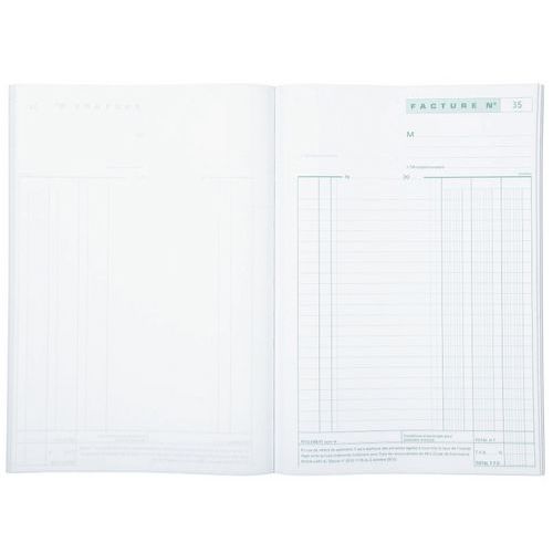 Manifold factures avec tva 29,7x21cm 50 feuillets dupli Manifold factures avec tva 29,7x21cm 50 feuillets dupli