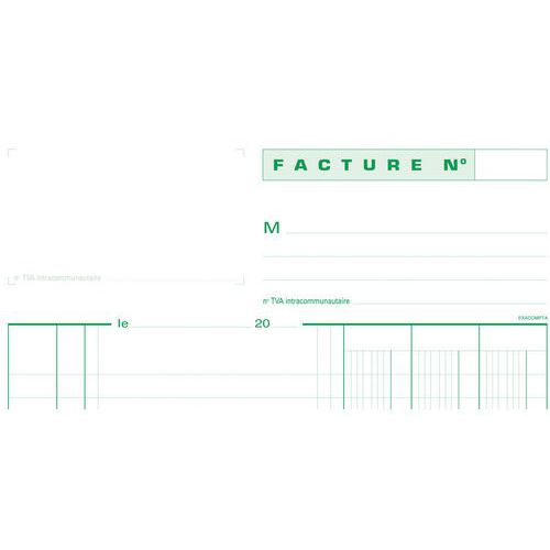 Factuur doorschrijfpapier 29,7x21cm 50 zelfkopiërend dupli Factuur doorschrijfpapier 29,7x21cm 50 zelfkopiërend dupli