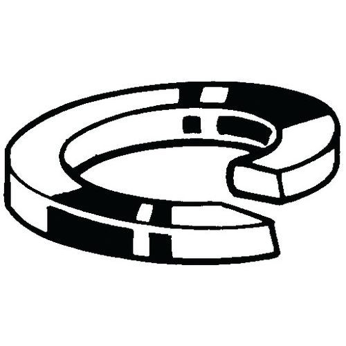 Veerring met vlakke einden Verenstaal Thermisch verzinkt_37025 Veerring met vlakke einden Verenstaal Thermisch verzinkt_37025