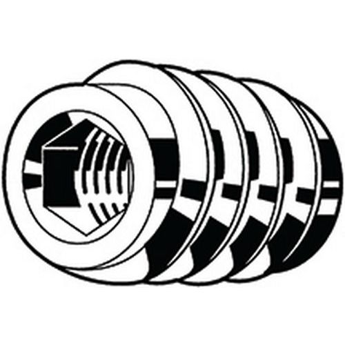Inschroefmoer met binnenzeskant type SK Staal verzinkt_14439 Inschroefmoer met binnenzeskant type SK Staal verzinkt_14439