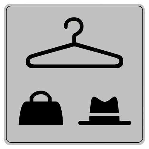 Pictogramme en polystyrèneISO 7001 - Vestiaire Pictogramme en polystyrèneISO 7001 - Vestiaire