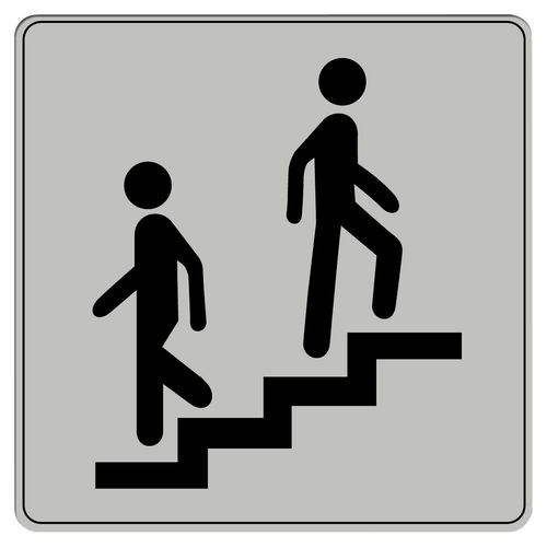 Pictogramme en polystyrène ISO 7001 - Escalier Pictogramme en polystyrène ISO 7001 - Escalier