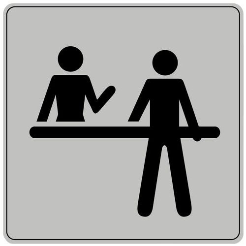 Pictogram van polystyreen ISO 7001 - Receptie Pictogram van polystyreen ISO 7001 - Receptie