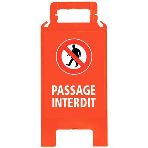 Chevalet de signalisation d'interdiction - Rouge - Novap Chevalet de signalisation d'interdiction - Rouge - Novap