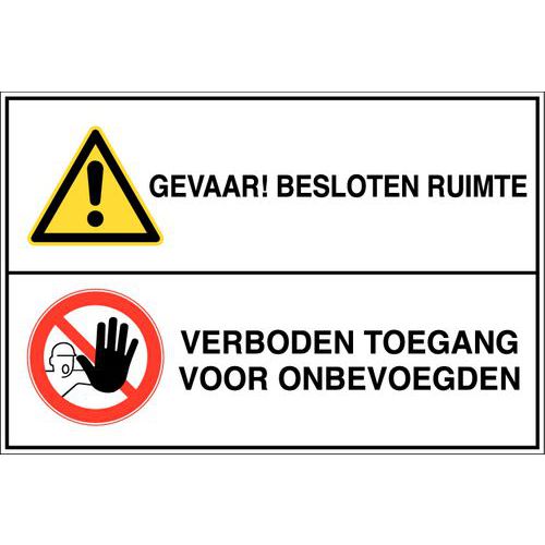 Panneau de danger combiné - Danger général - Rigide Panneau de danger combiné - Danger général - Rigide