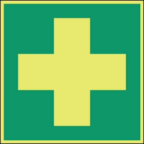 Panneau photoluminescent - Premiers secours - Rigide Panneau photoluminescent - Premiers secours - Rigide