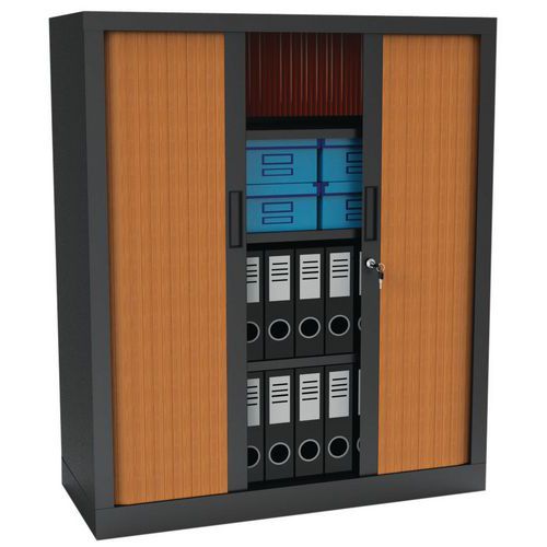 Roldeurkast Premium tweekleurig - Hoogte 136 cm
