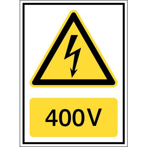 Panneau de danger Voltage